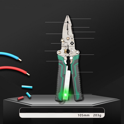 【All-in-One!】 Foldable Voltage Tester, Screwdriver, and Wire Stripper.