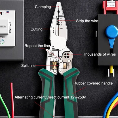 【All-in-One!】 Foldable Voltage Tester, Screwdriver, and Wire Stripper.